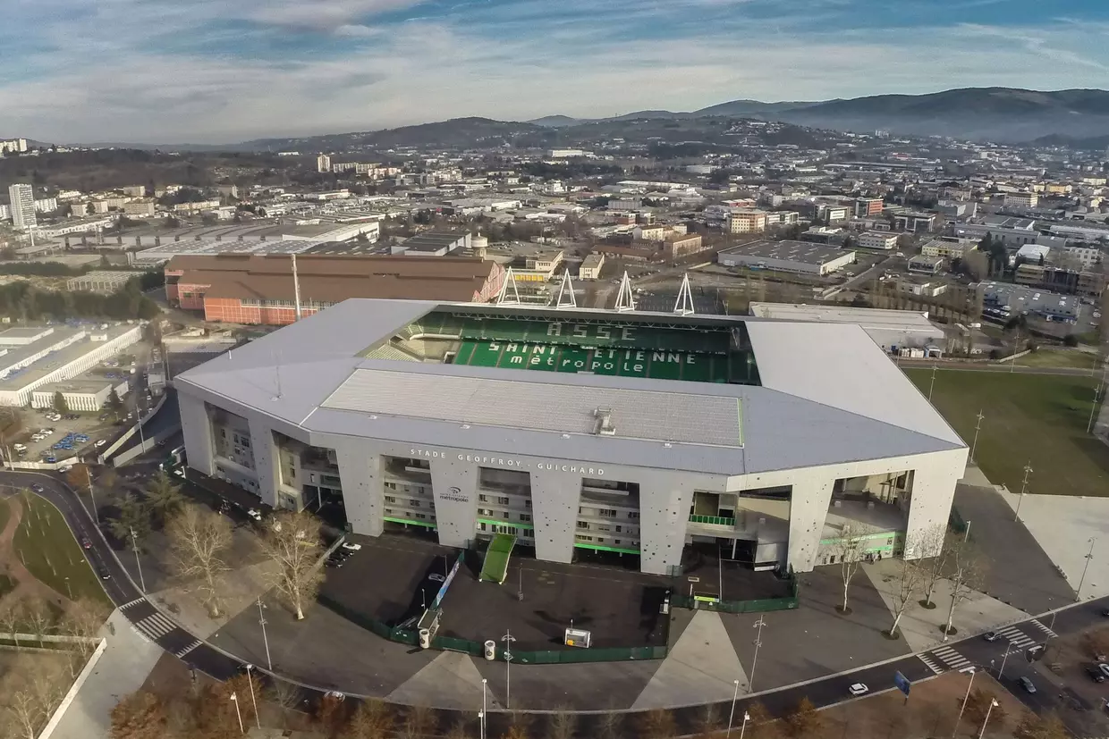 Carte Postale Ancienne - Stade Geoffroy Guichard - ASSE Saint-Étienne - Édition Faurand